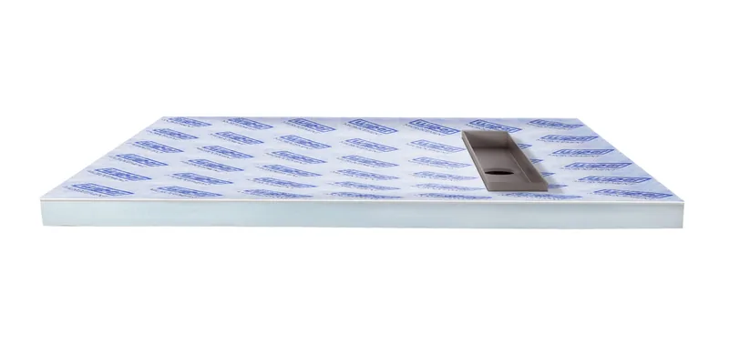Showerlay VF wet room tray with an integrated linear drain